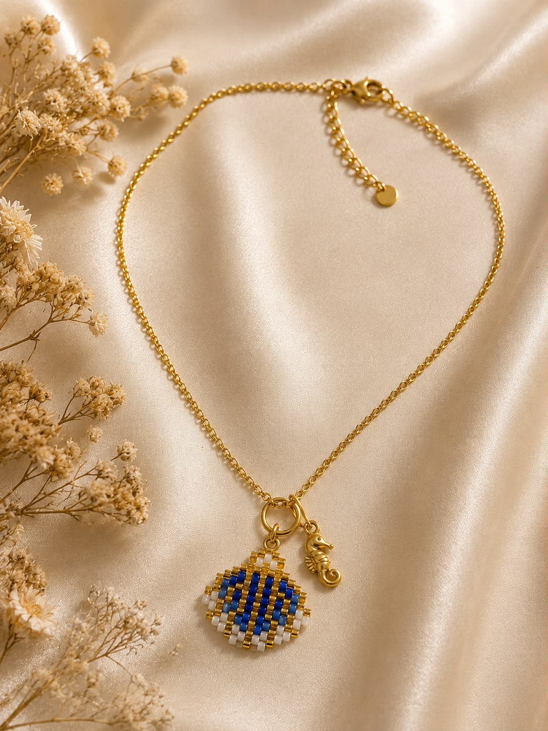 Colar Concha Azulejo - Jewelry Saudade