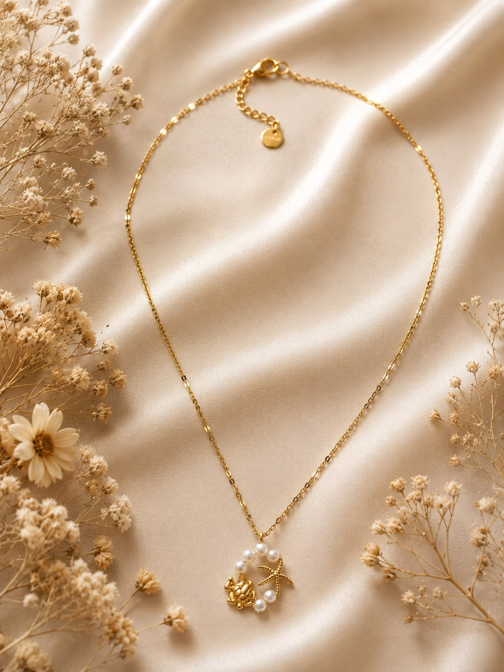Colar Tartaruga Pérola - Jewelry Saudade